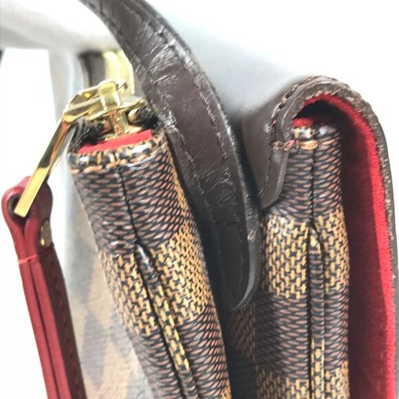 LOUIS VUITTON Damier Twice Bag Crossbody Pochette Shoulder Bag - Picture 16 of 16